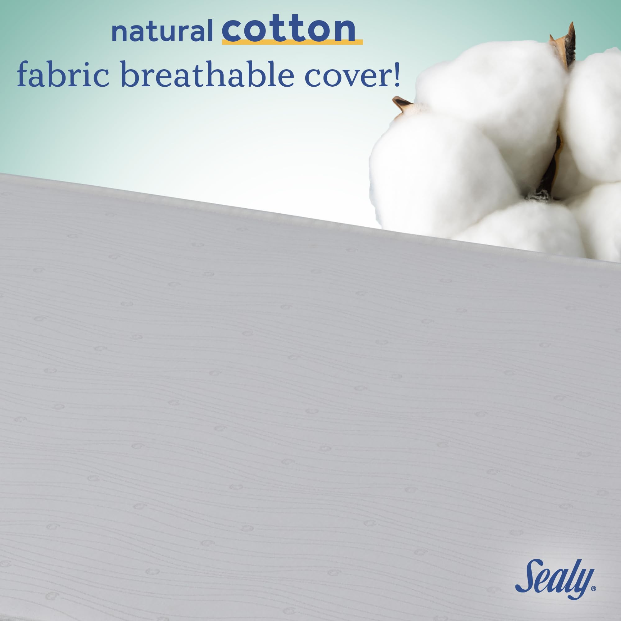 Sealy Baby FlexCool safety-tested and non-toxic materials