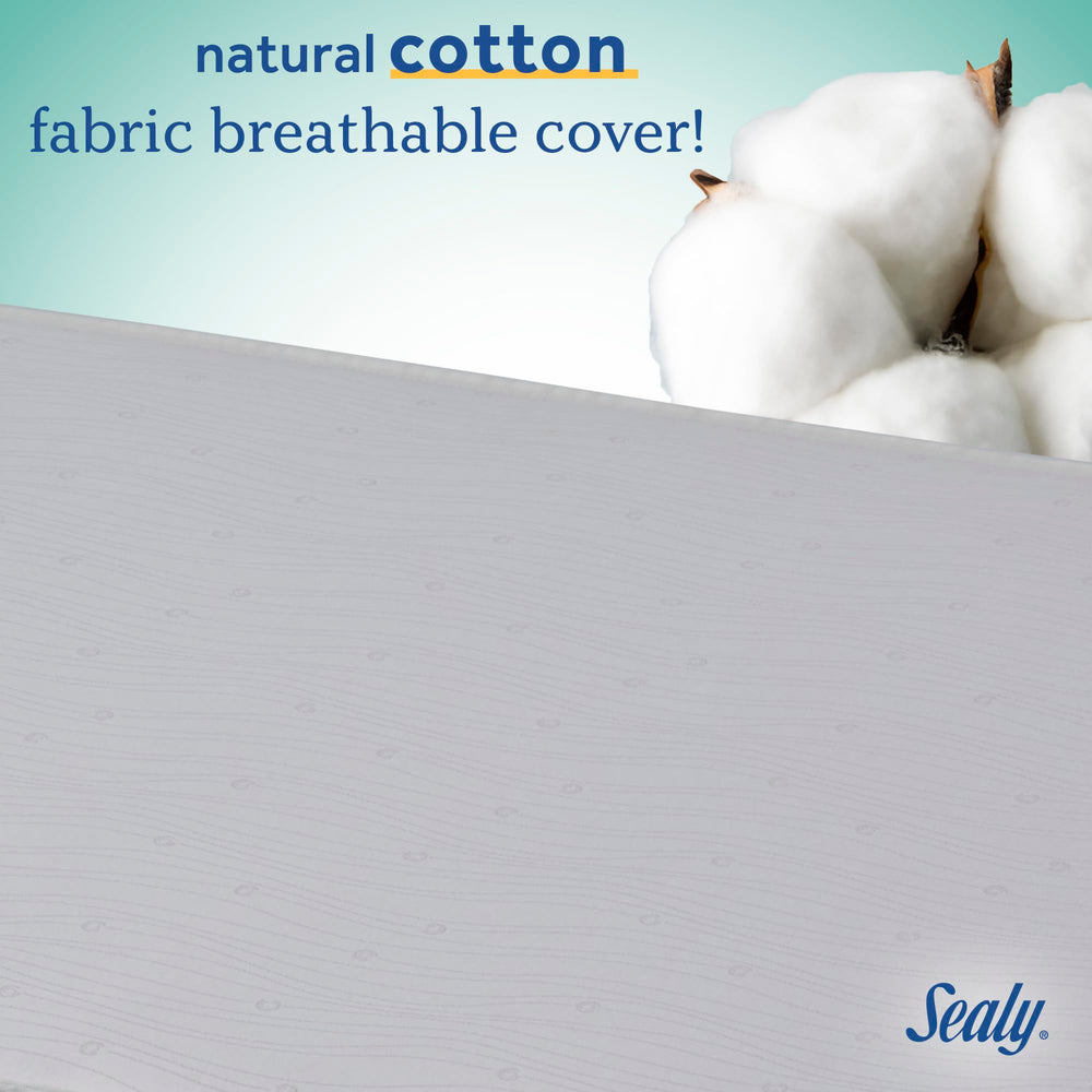 Sealy Baby FlexCool safety-tested and non-toxic materials