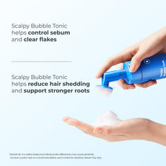 Salicylic detox from Seapuri Scalpy Bubble Tonic addressing buildup