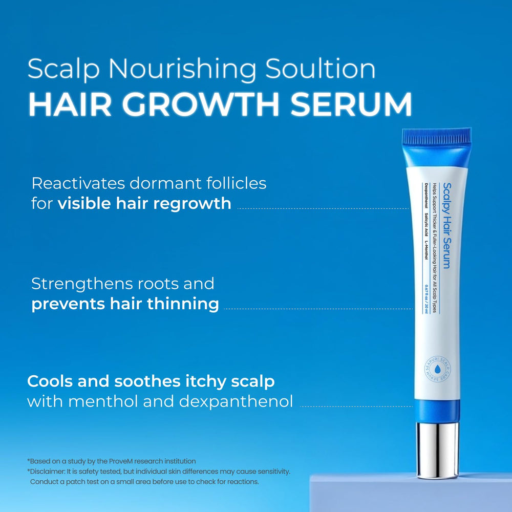 Seapuri Scalpy cooling menthol drops refreshing the scalp instantly