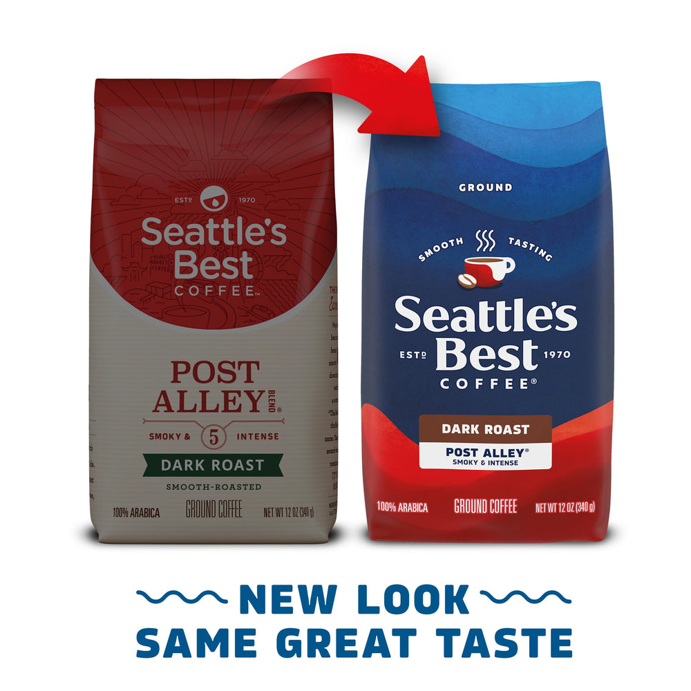 Seattle's Best Coffee 100% Arabica beans deliver aroma and clarity.
