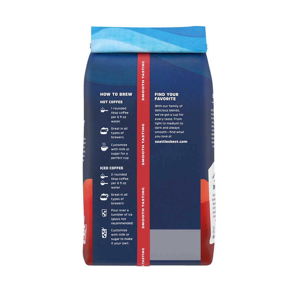 Seattle's Best Coffee logo close-up invites you to enjoy consistent quality.