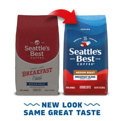 Seattle's Best Coffee Breakfast Blend Arabica beans hint refined flavor for a crisp brew