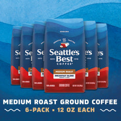 Seattle's Best Coffee Breakfast Blend bag front for everyday cafe-quality at home