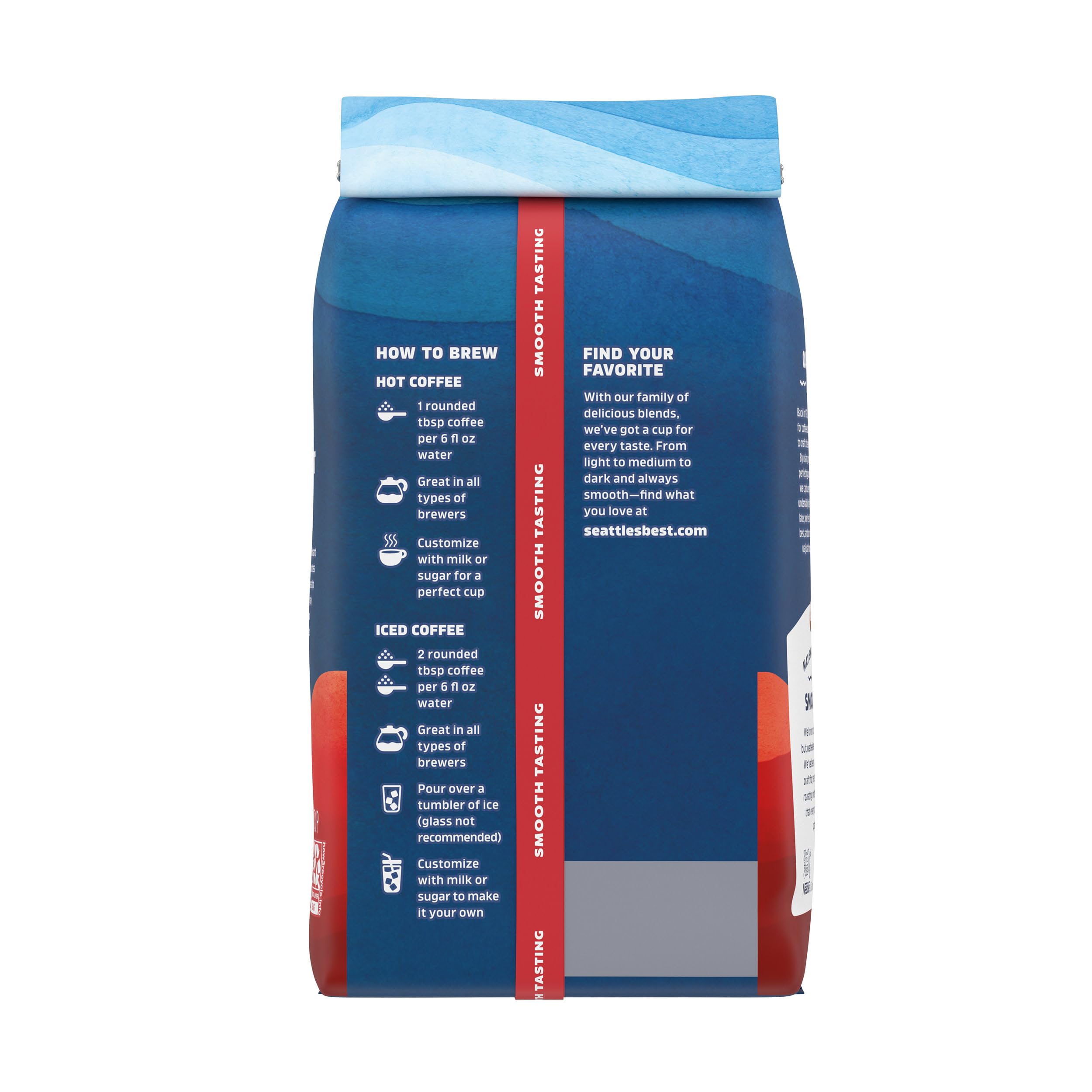 Seattle's Best Coffee Breakfast Blend bag-front close-up for an inviting morning ritual