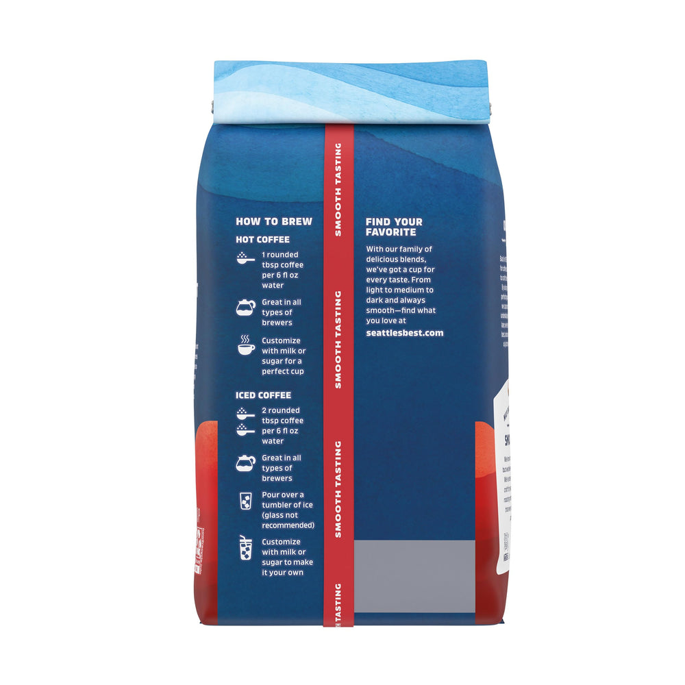 Seattle's Best Coffee Breakfast Blend bag-front close-up for an inviting morning ritual