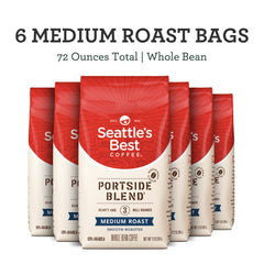 Portside Blend aroma greets you as you prepare a quick morning cup.