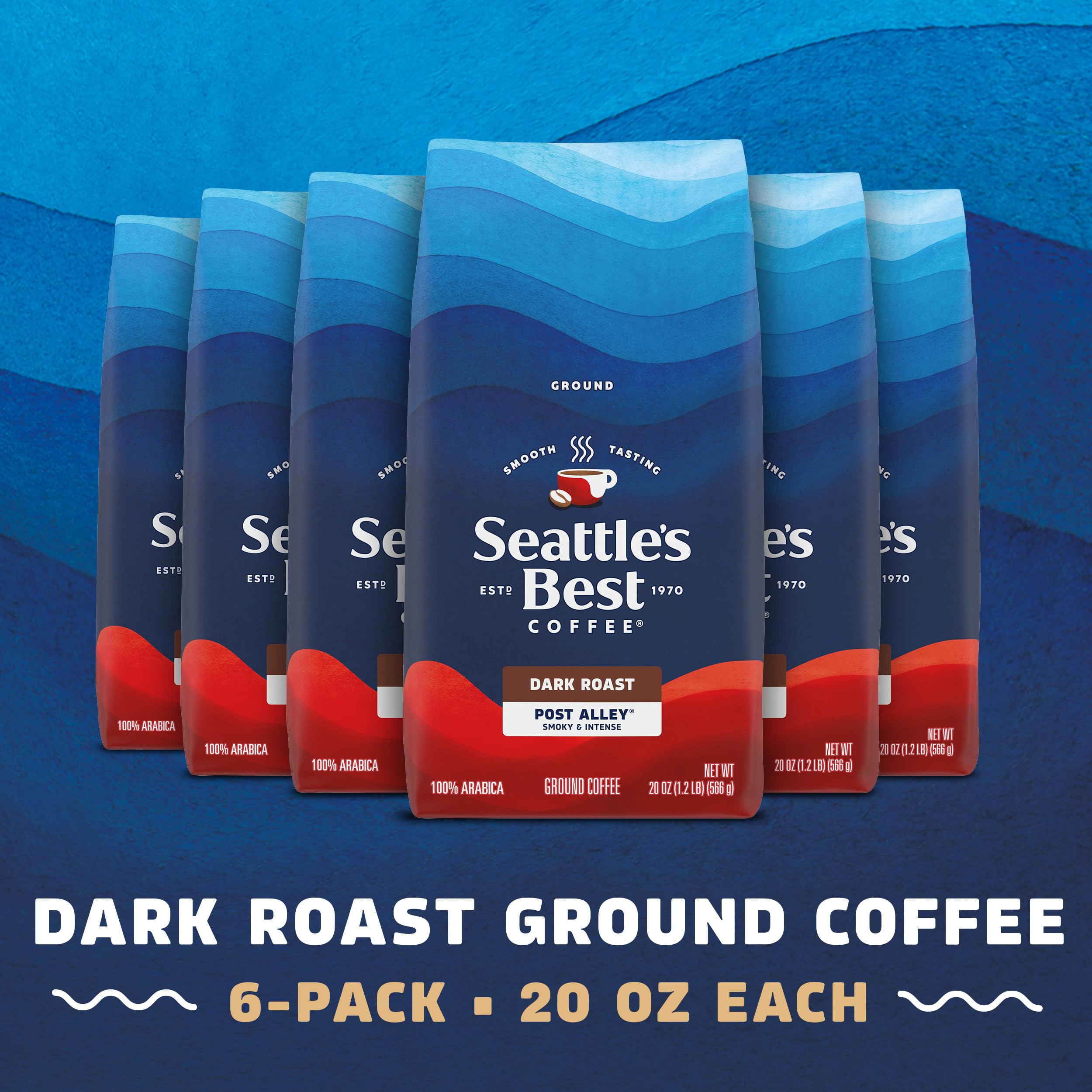 Post Alley bold flavor in a 100% Arabica blend, ideal for drip brewers.