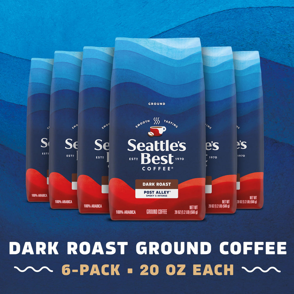 Post Alley bold flavor in a 100% Arabica blend, ideal for drip brewers.