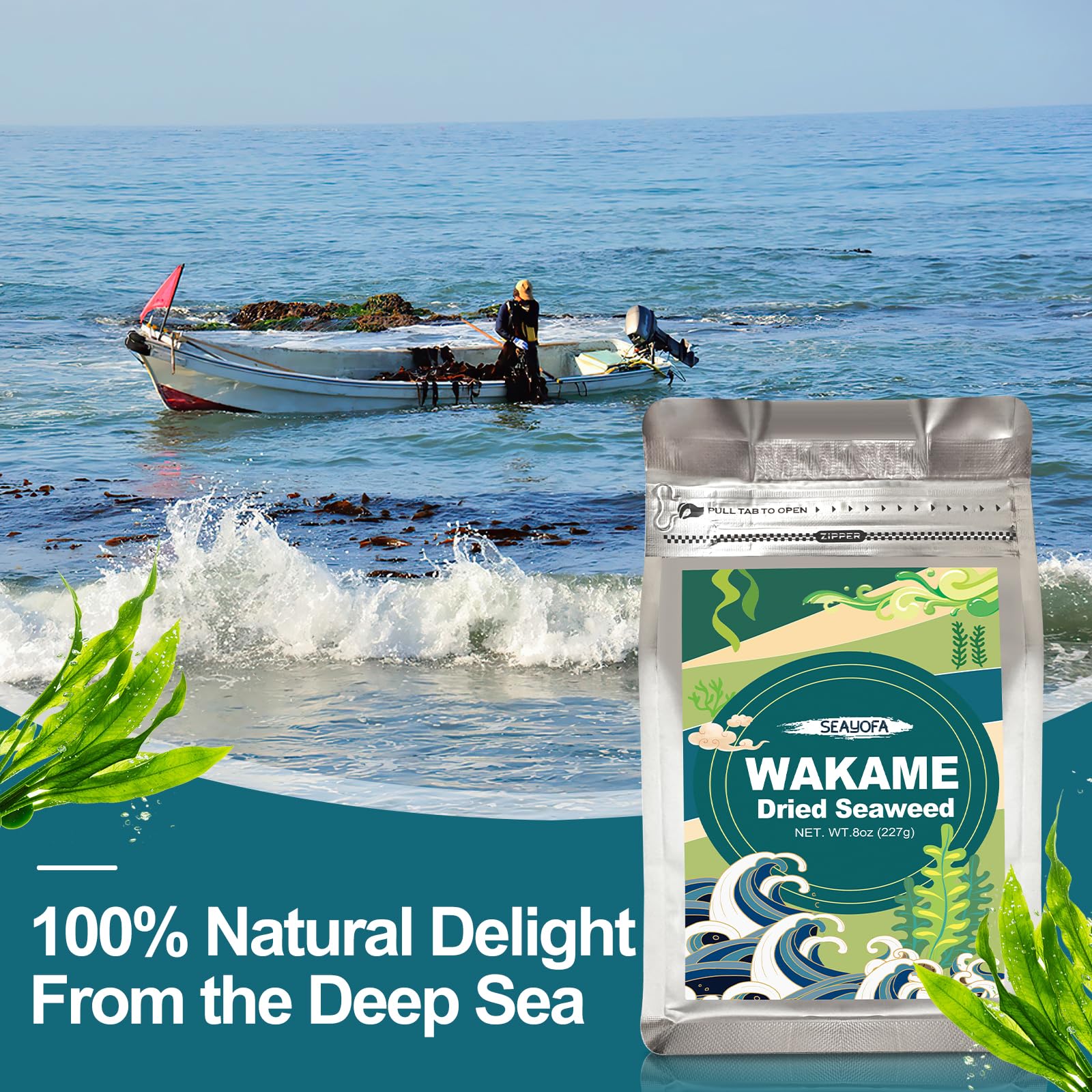 SEAYOFA wakame seaweed for miso soup enhancement and flavor