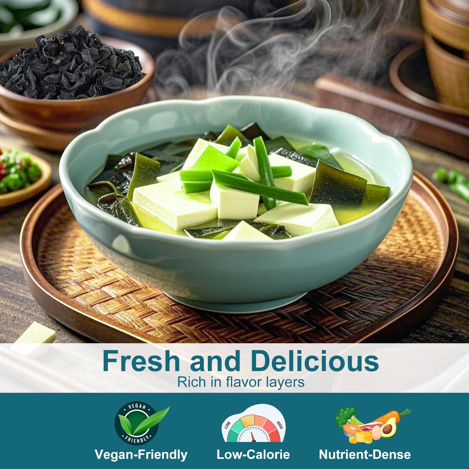 SEAYOFA wakame ramen broth topping adds savory depth