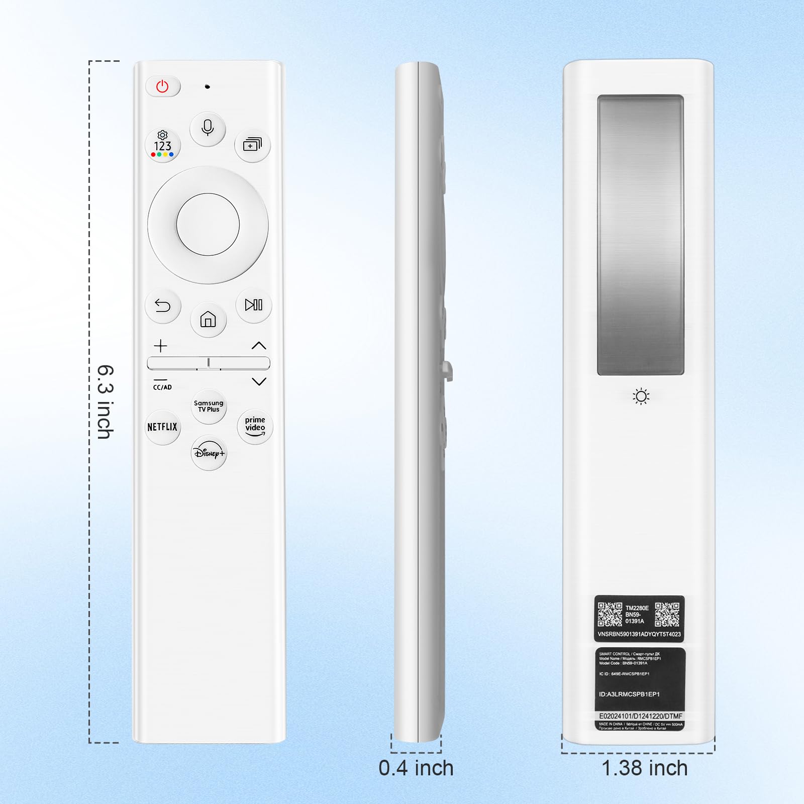 Seayoo BN59-01391A solar remote compatibility list with Samsung TVs.
