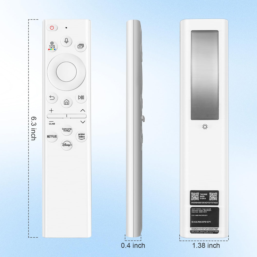 Seayoo BN59-01391A solar remote compatibility list with Samsung TVs.
