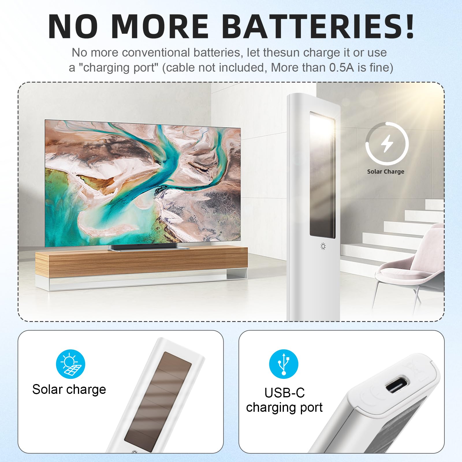 Seayoo BN59-01391A solar remote voice button with responsive control feature.