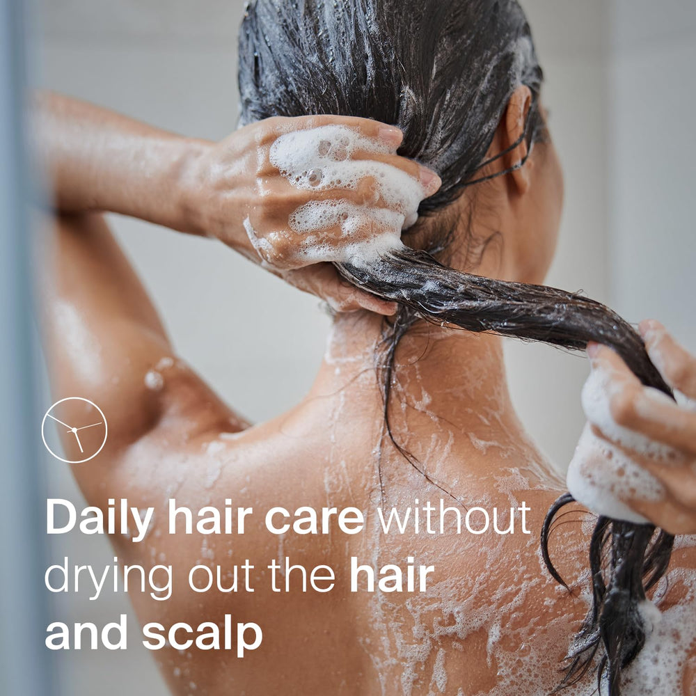 SEBAMED Everyday Shampoo with pH 5.5 label for balanced scalp care.