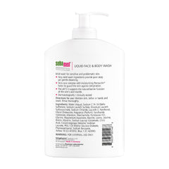 SEBAMED liquid face and body wash 2-pack highlights value for daily routines.
