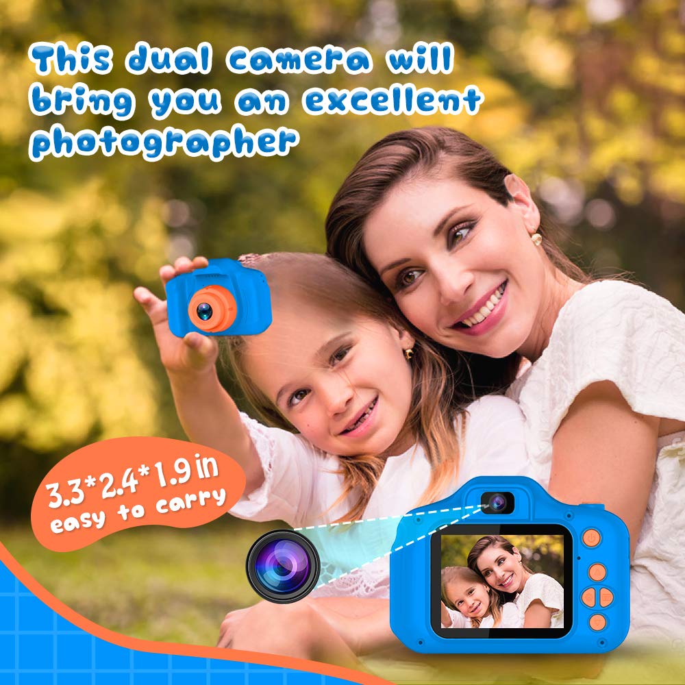Seckton Upgrade Kids Selfie Camera 8MP 1080p video for clearer kid photos
