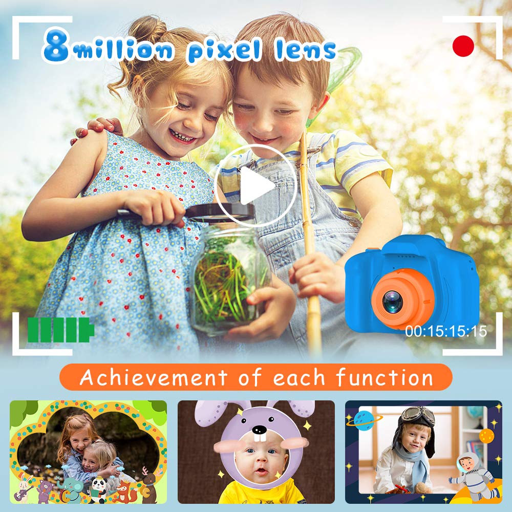 Seckton Upgrade Kids Selfie Camera compact lanyard for easy carry anywhere