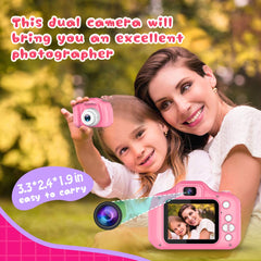 Seckton Upgrade Kids Selfie Camera display screen enables quick framing and review.