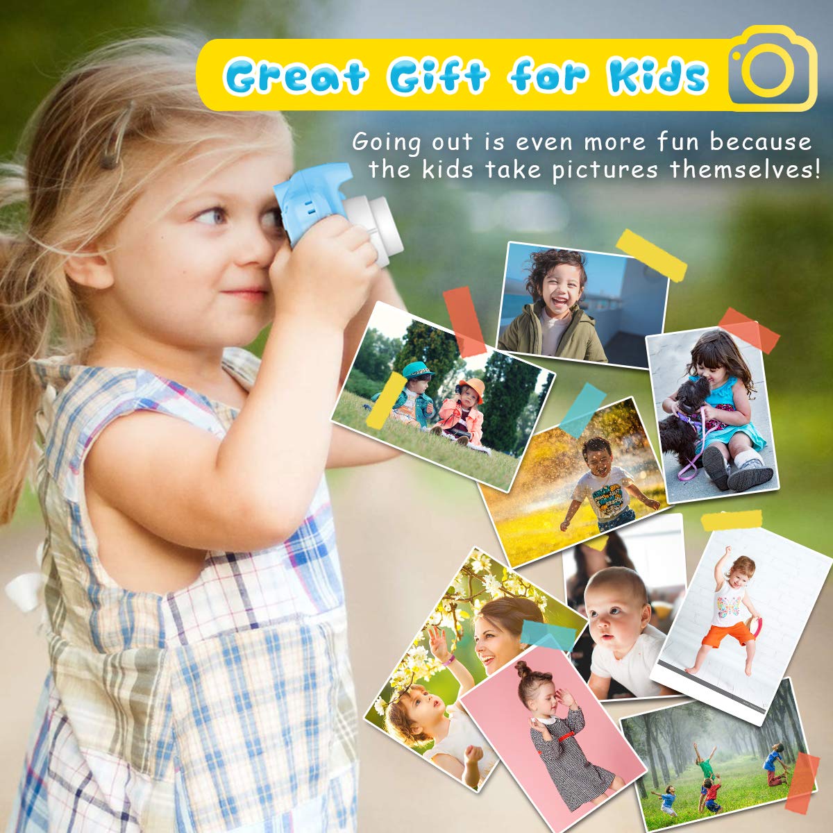 Seckton Upgrade Kids Selfie Camera dual-camera design for versatile shots
