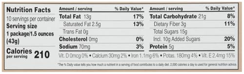 Second Nature Wholesome Medley Trail Mix back view with label details