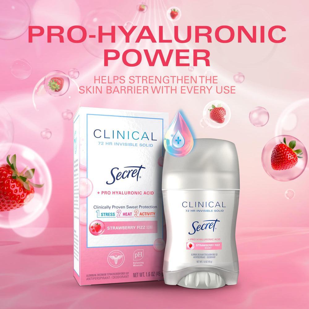 Secret 72hr sweat odor protection highlights extended freshness for busy days