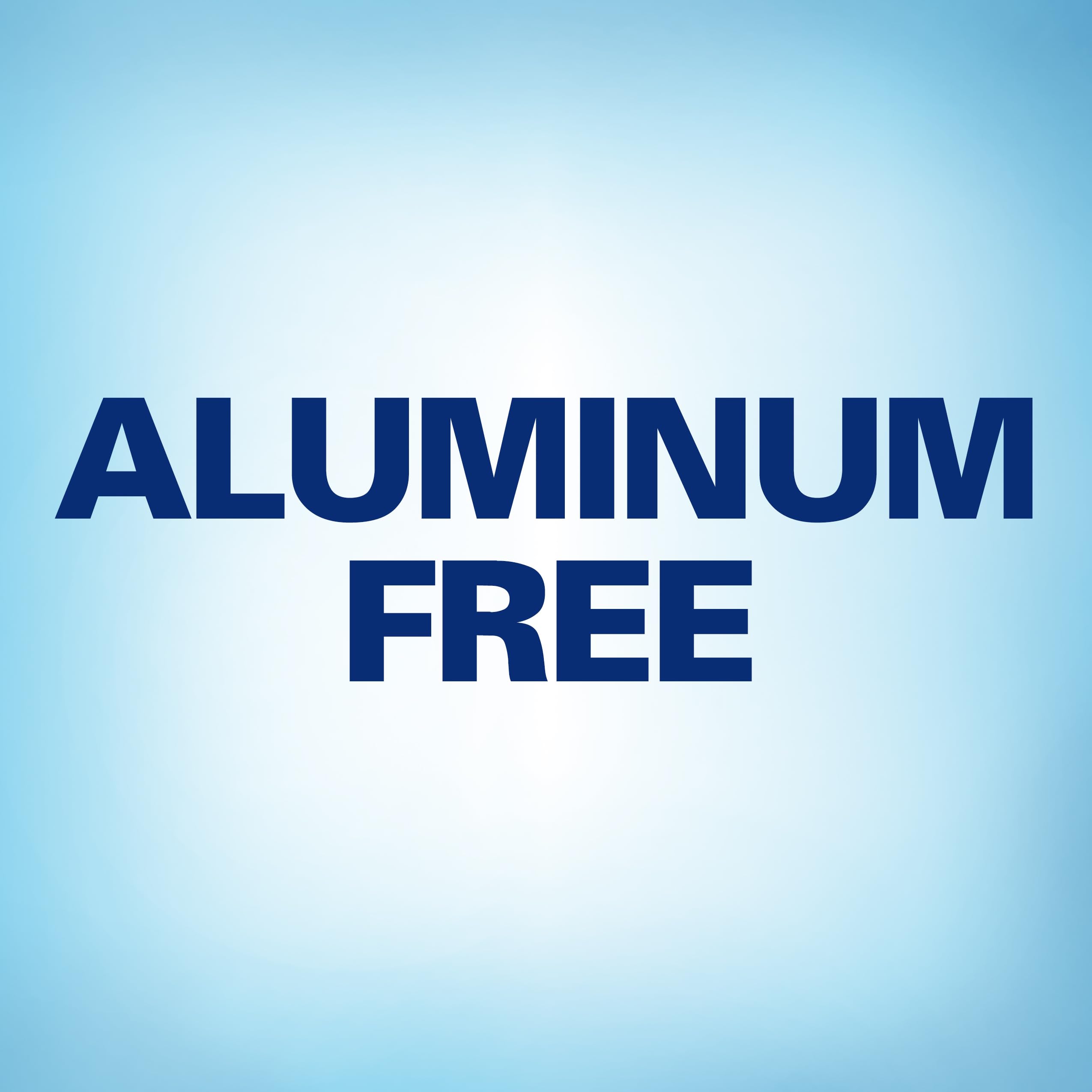 Secret aluminum-free deodorant packaging highlights a clean, gentle formula.
