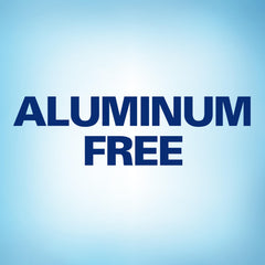 Secret aluminum-free deodorant packaging highlights a clean, gentle formula.
