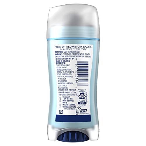 Secret rose deodorant maintains confidence with a floral fragrance.