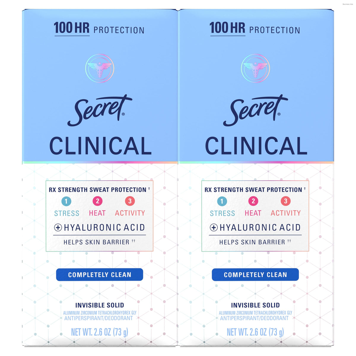 Secret Clinical Strength 2-pack bottle front showing all-day dryness