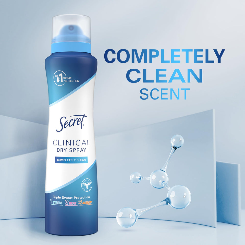 Secret Clinical Strength dry spray cruelty-free by PETA certification on label.