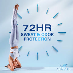 Secret Clinical Strength Dry Spray nozzle close-up highlights precise application.