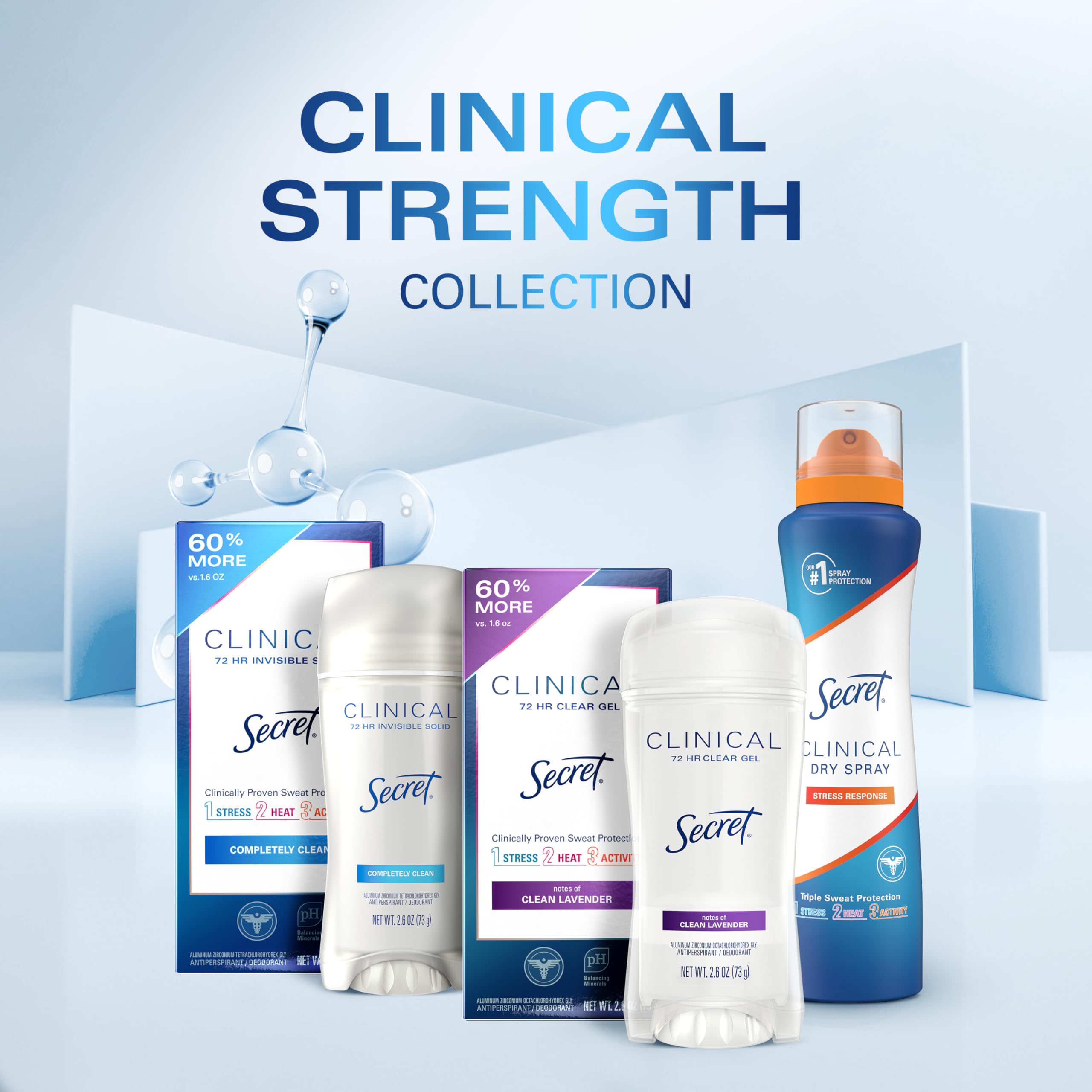Secret Clinical Strength Dry Spray for women's hygiene fits daily routines.