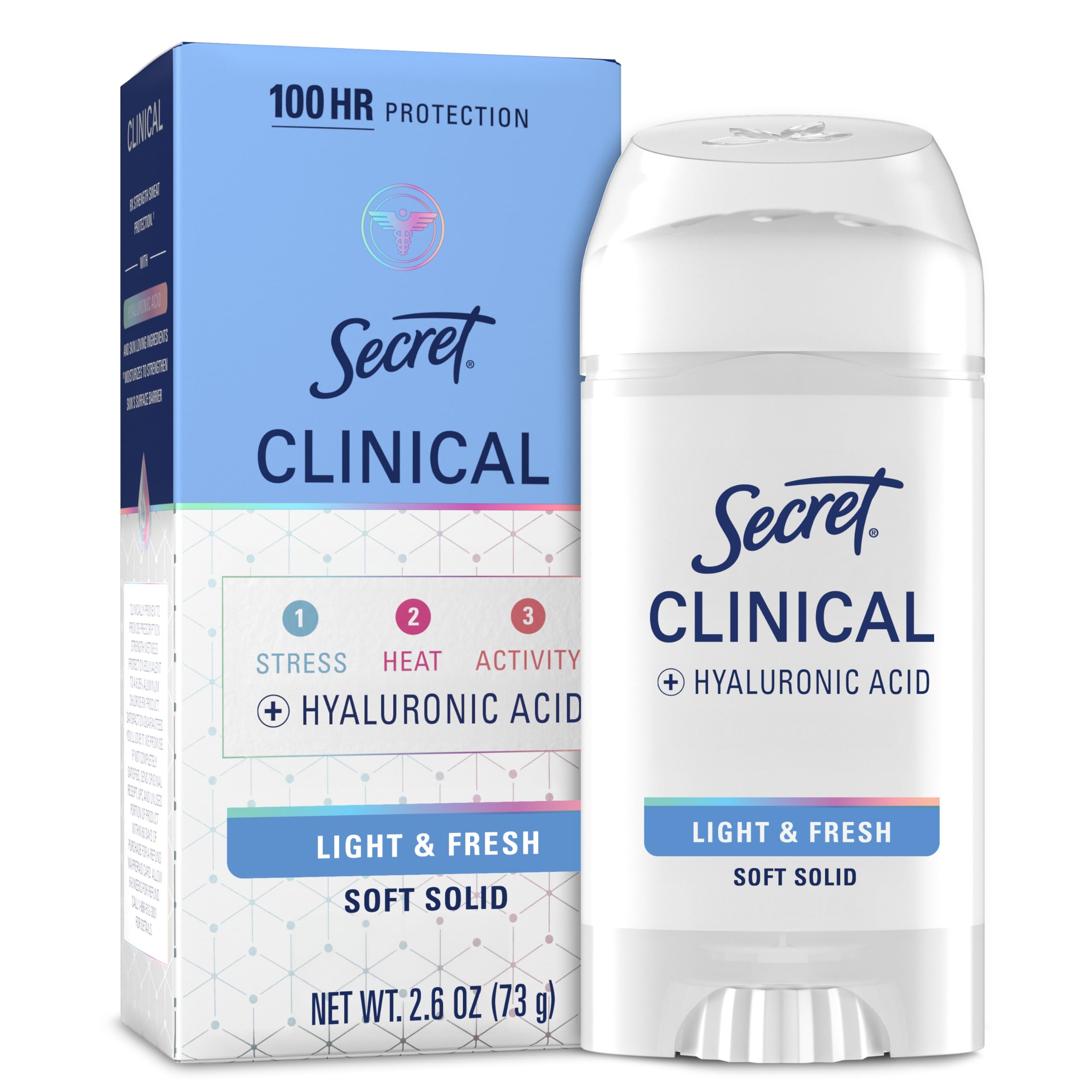 Secret Clinical Strength packaging displaying trusted protection for busy mornings.