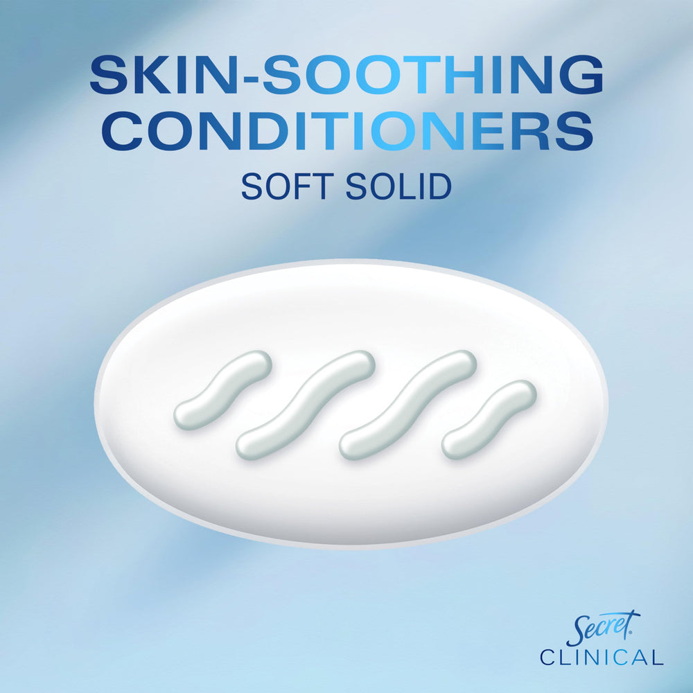 Secret Clinical Strength versatile soft-solid glide for comfortable wear