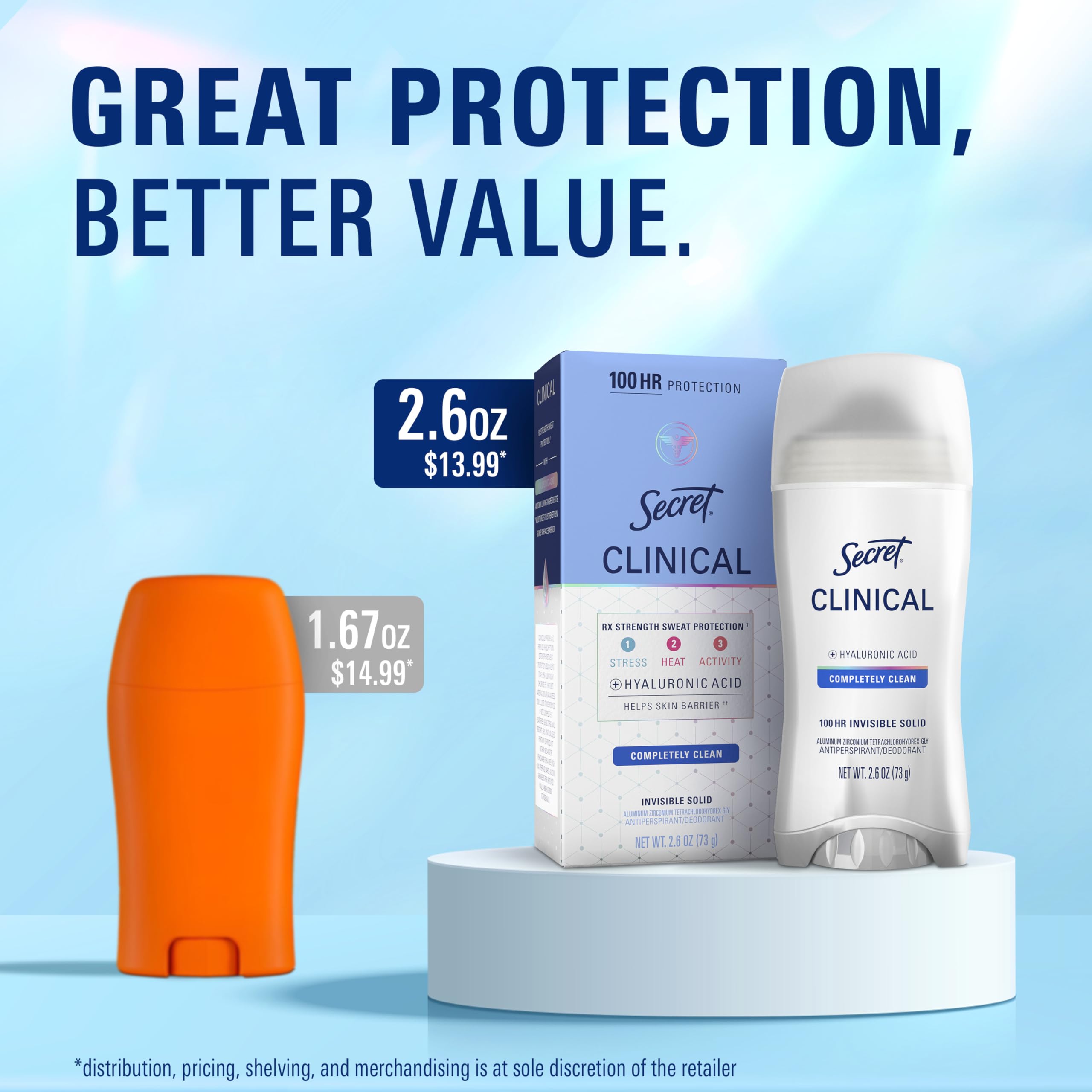 Secret Clinical Strength Women cruelty free PETA logo, ethical choice