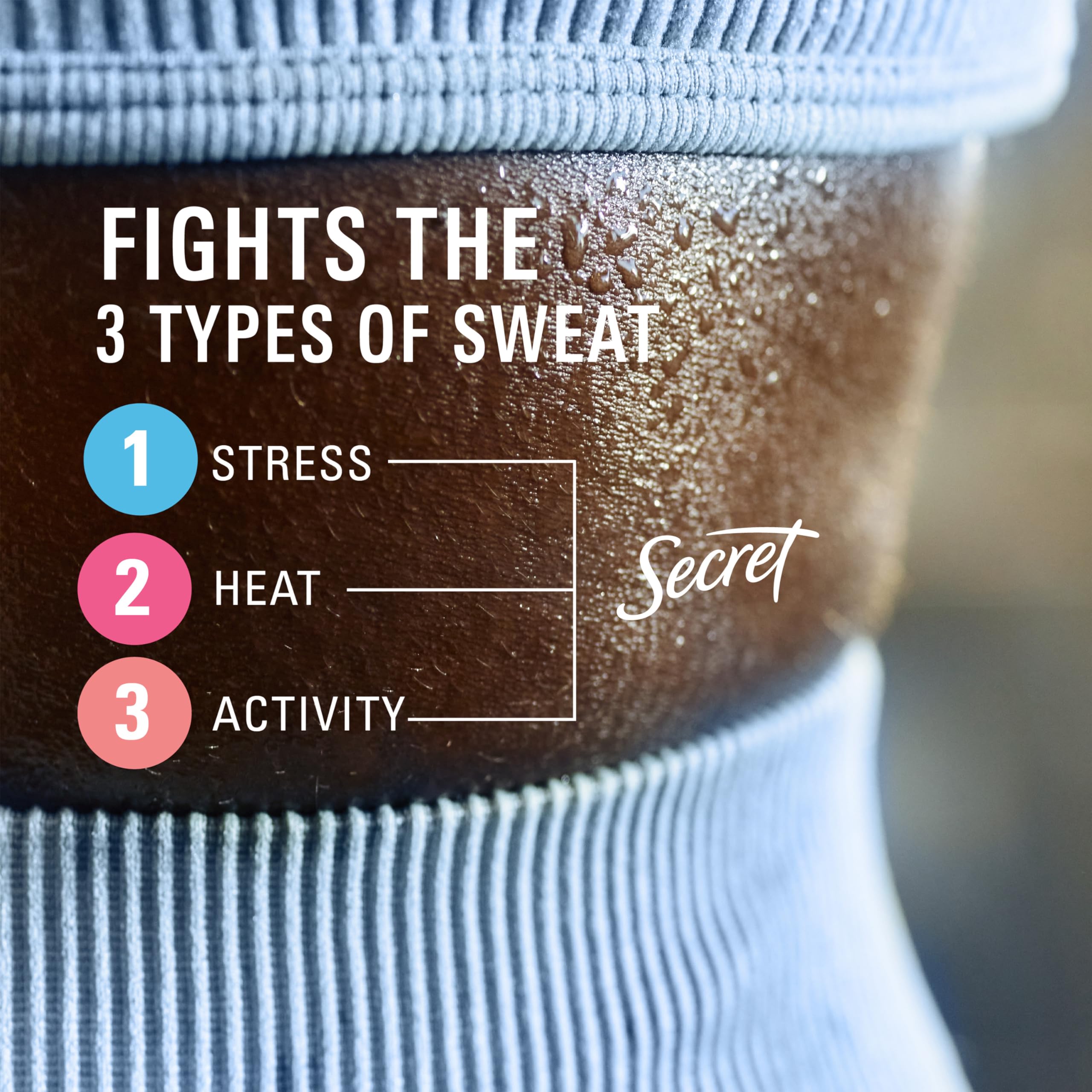 Secret Clinical Strength invisible formula prevents visible white residue on clothing