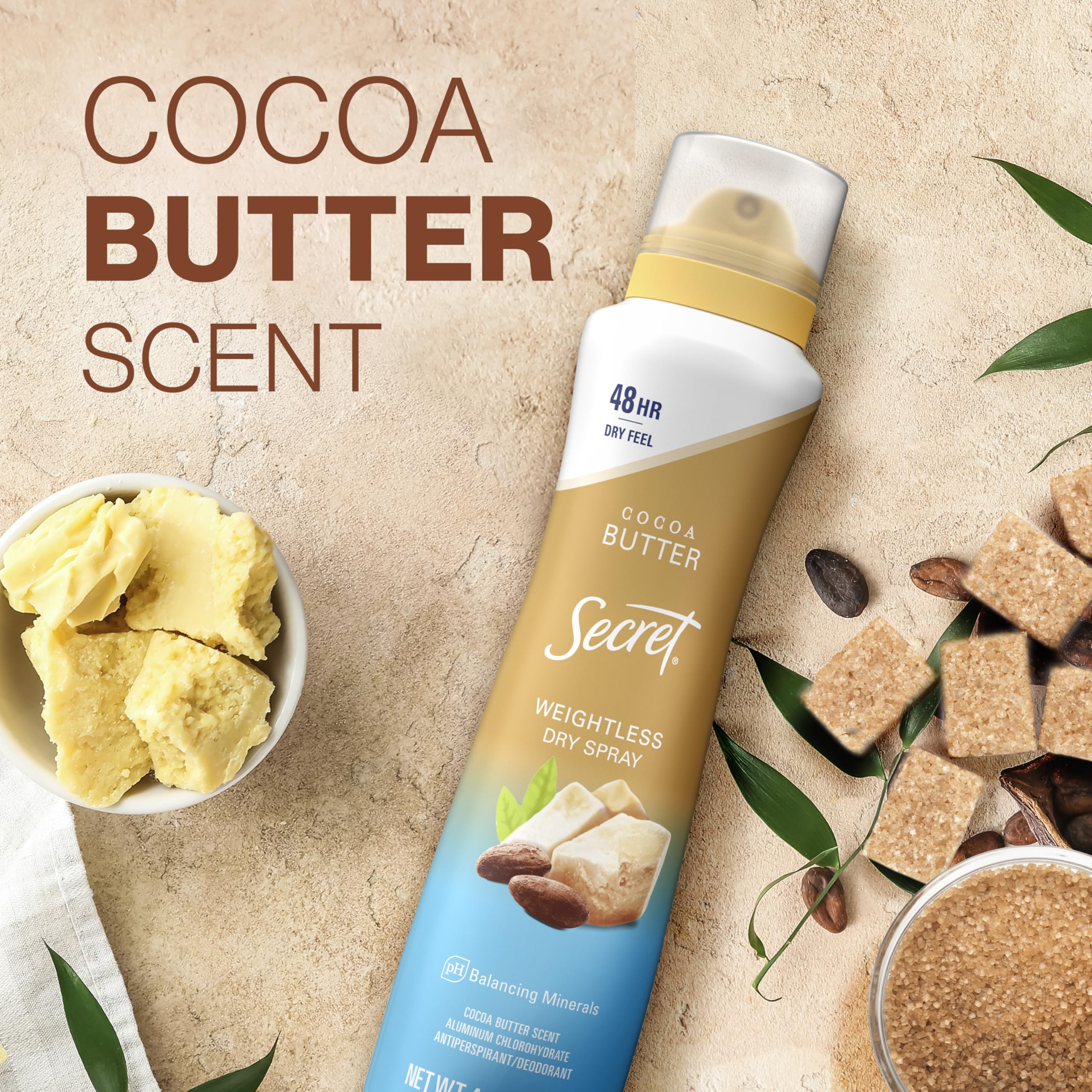 Cocoa butter scent adds a soft, comforting fragrance.