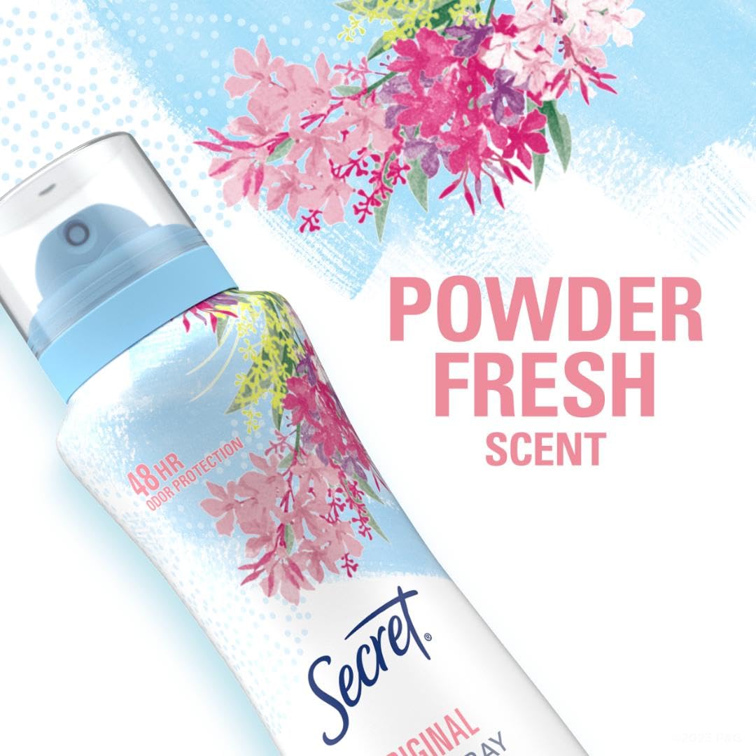 Secret Dry Spray easy-application demonstrates quick, even coverage