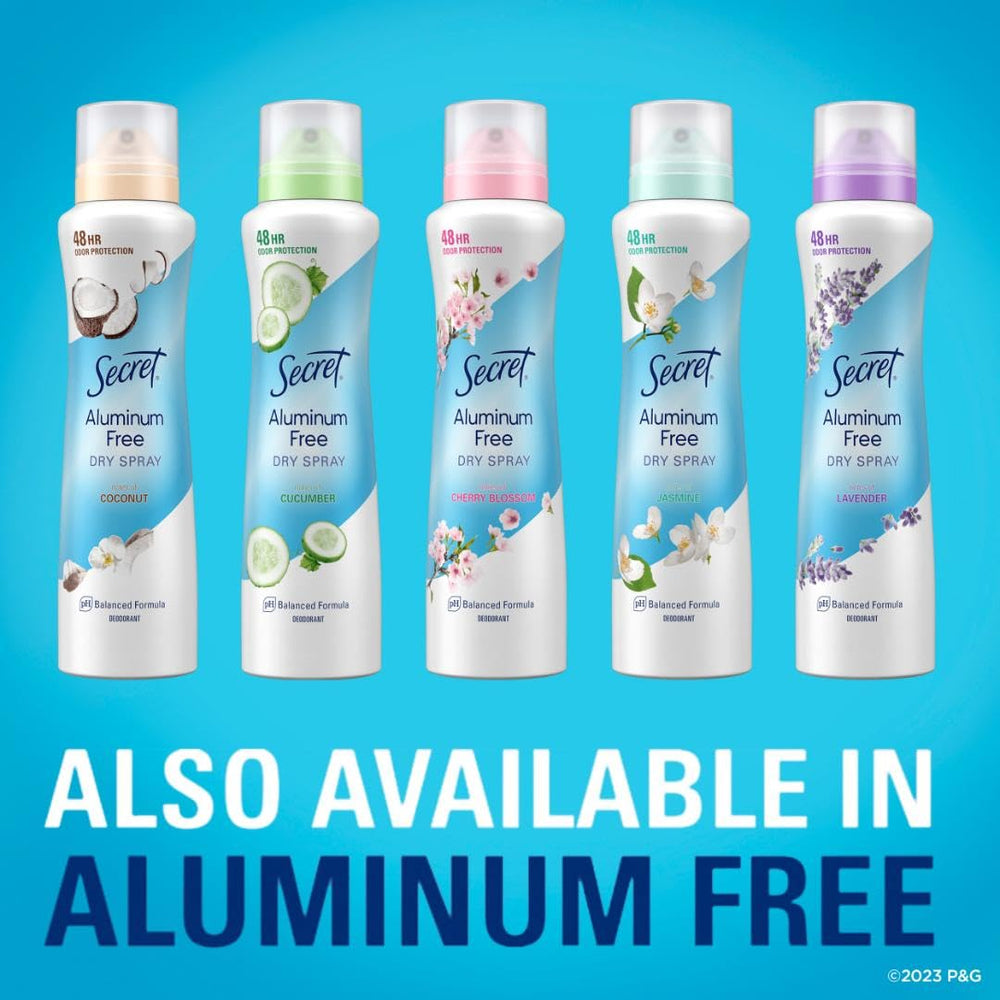 Secret Dry Spray pack-of-three emphasizes convenience for daily use