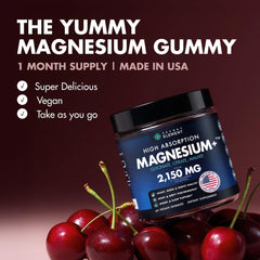 Secret Element Cherry flavored gummies close up showing tasty sugar free format.