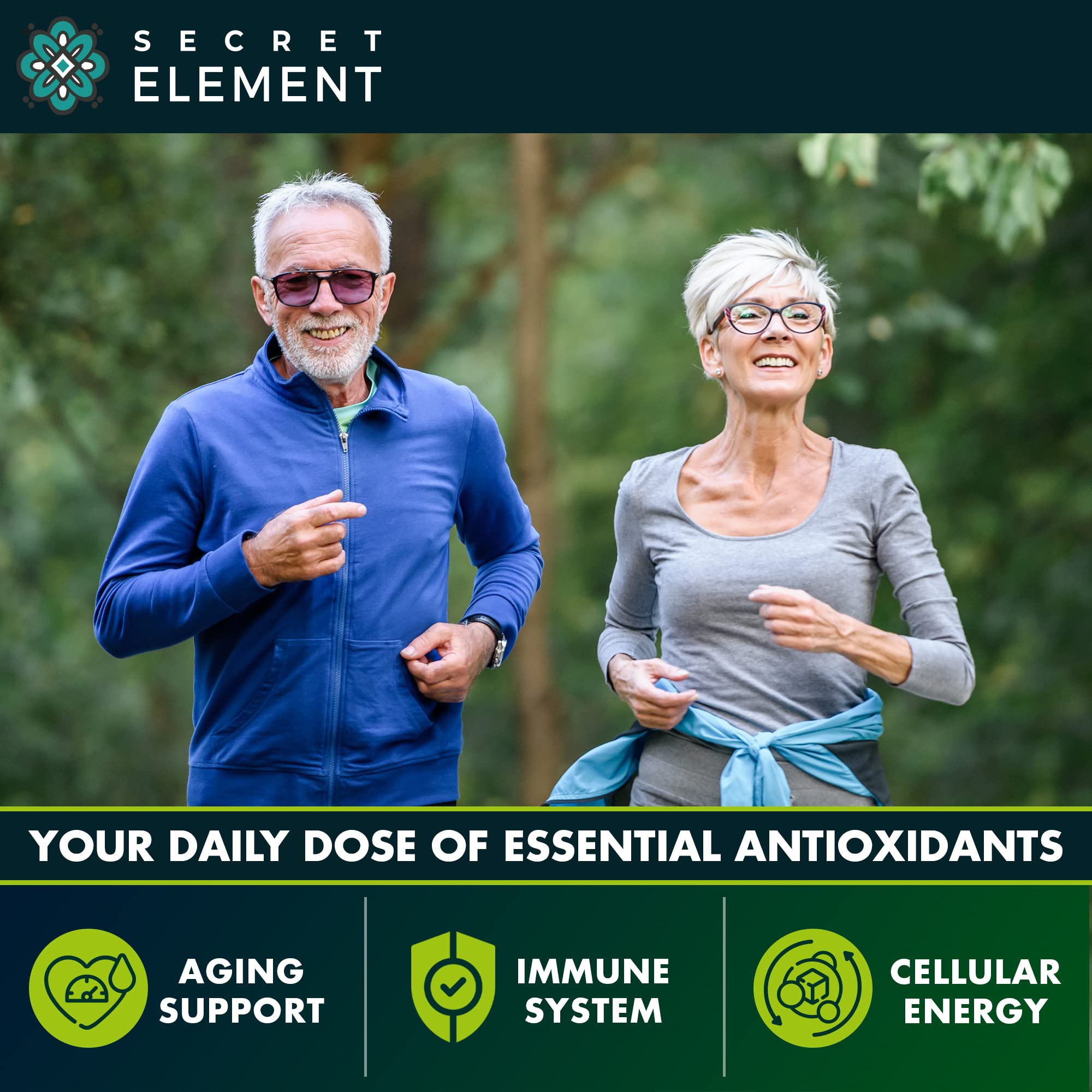 Secret Element Citrus Bergamot 1000mg packaging indicates four-month supply.