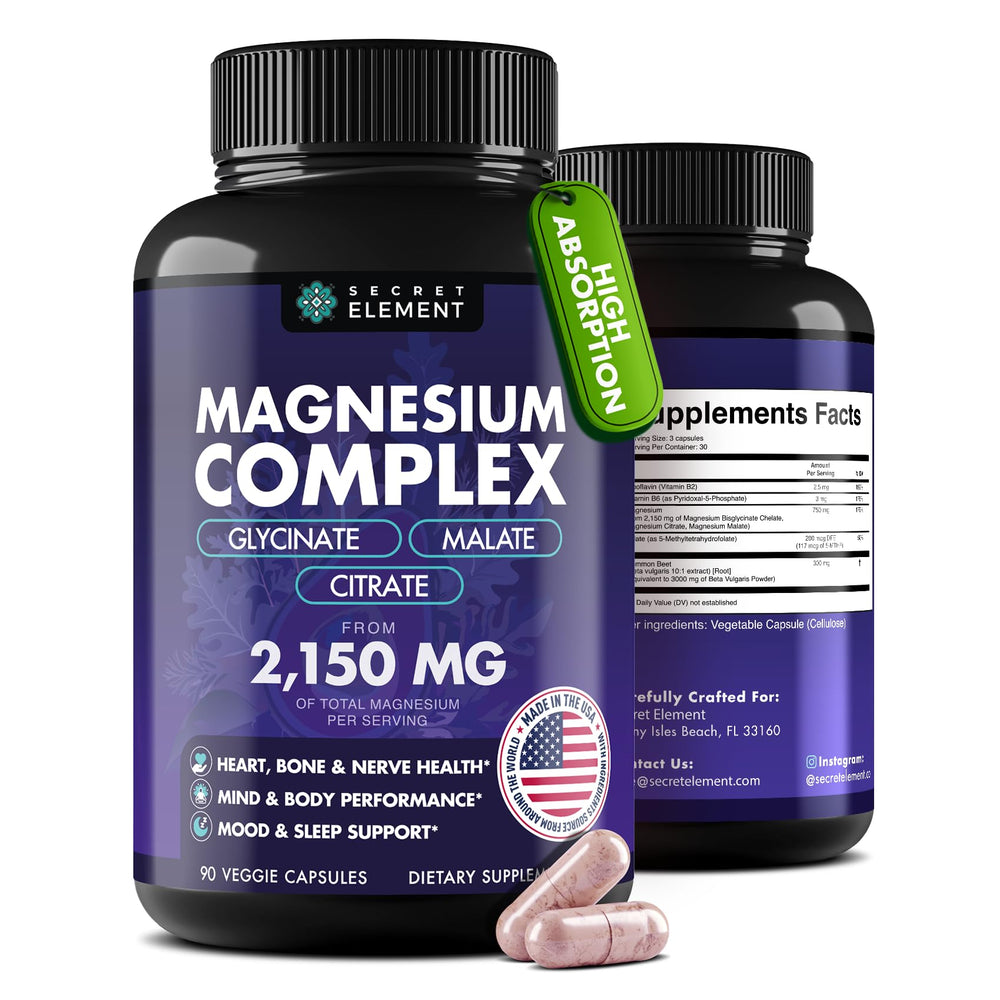 Secret Element Magnesium Complex bottle pour demonstrates easy daily dosing