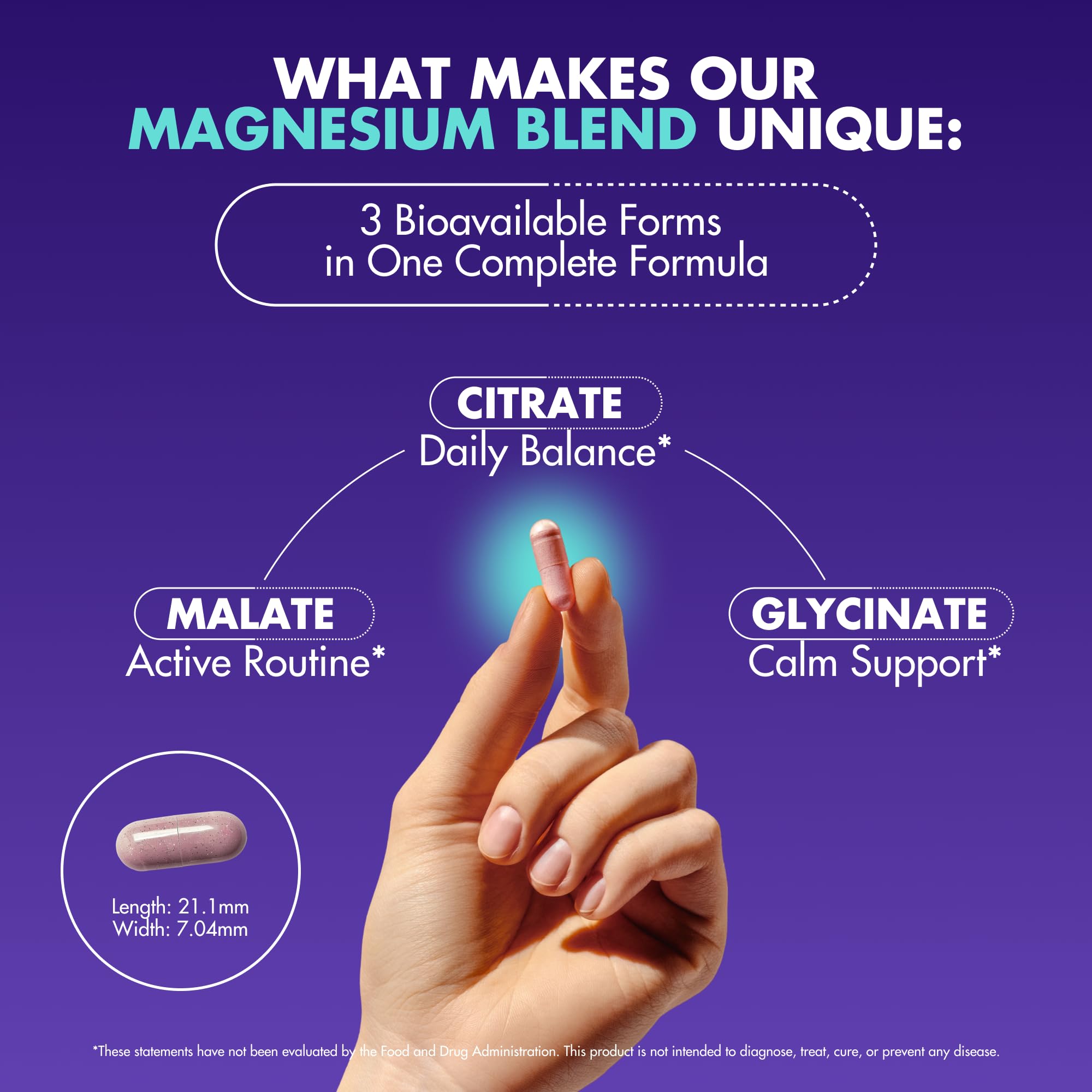 Secret Element Magnesium Complex label view shows vegan, non-GMO ingredients