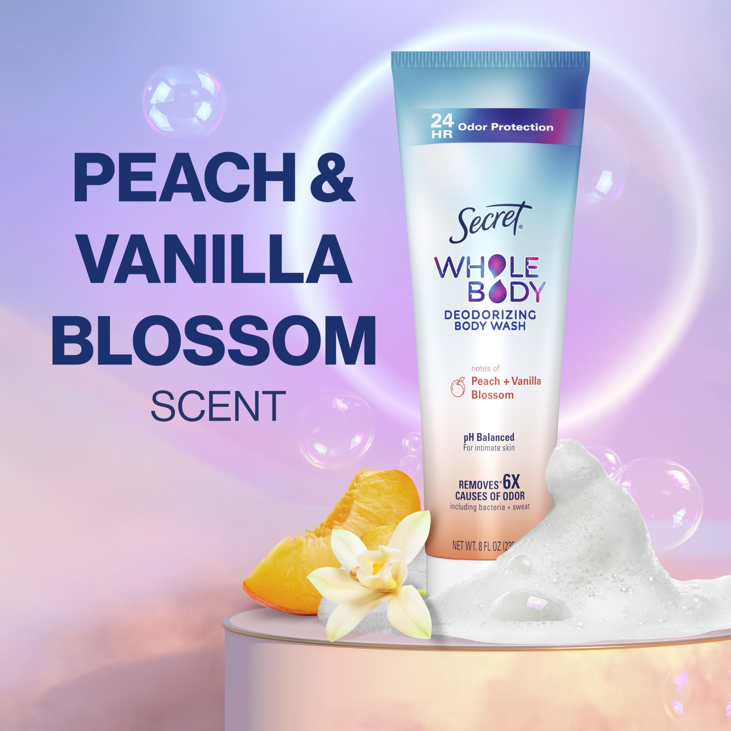 Secret Feminine Wash gentle formula supports daily cleansing routine.