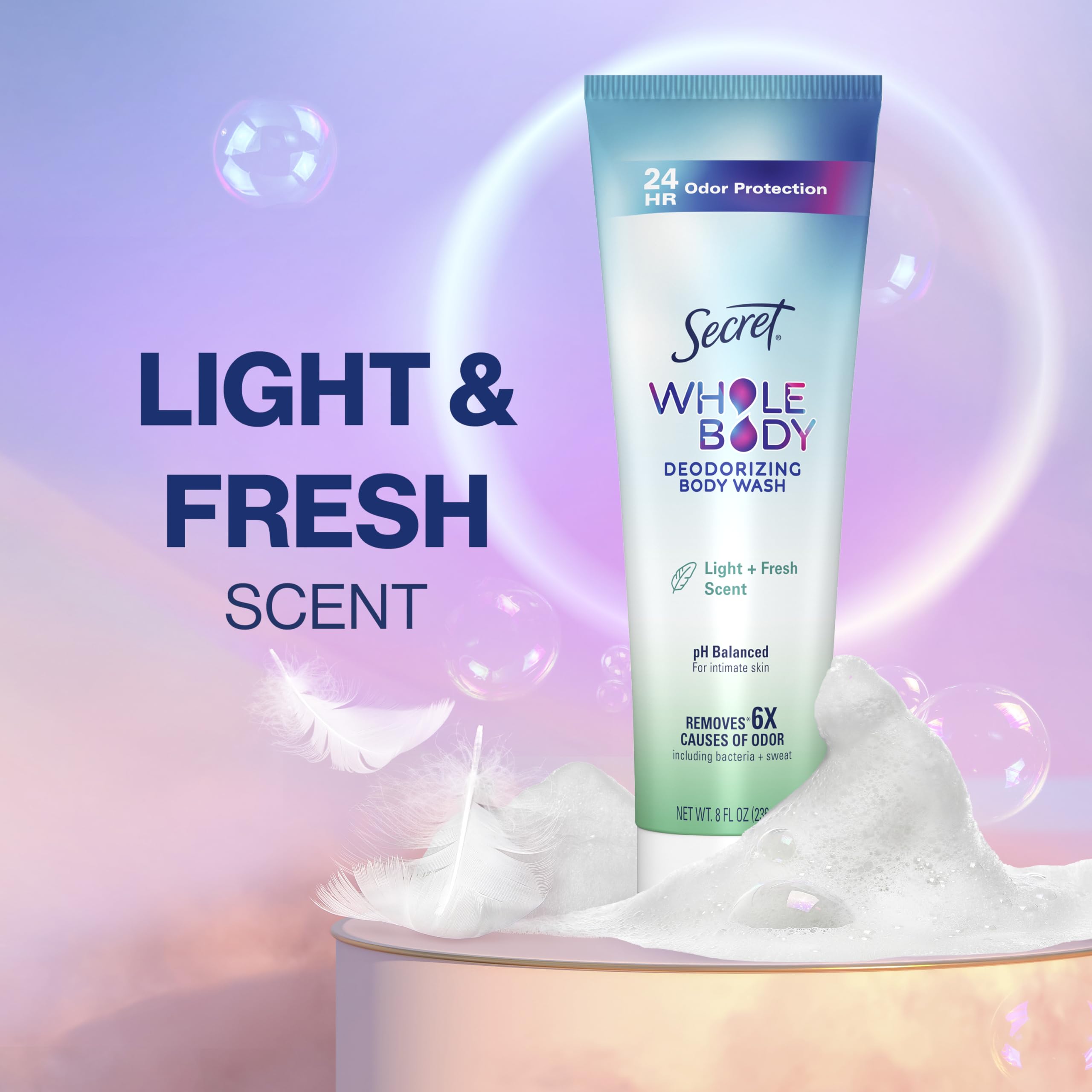 Secret Feminine Wash refreshing fragrance enhances your shower experience
