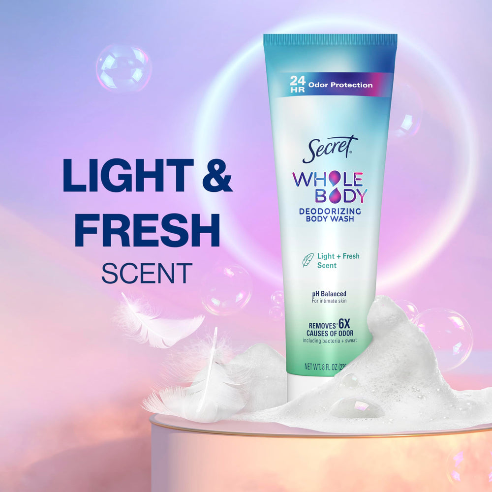 Secret Feminine Wash refreshing fragrance enhances your shower experience