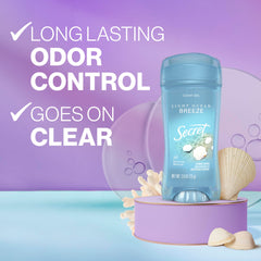 Secret Fresh 72-hour odor protection graphic highlights long-lasting freshness