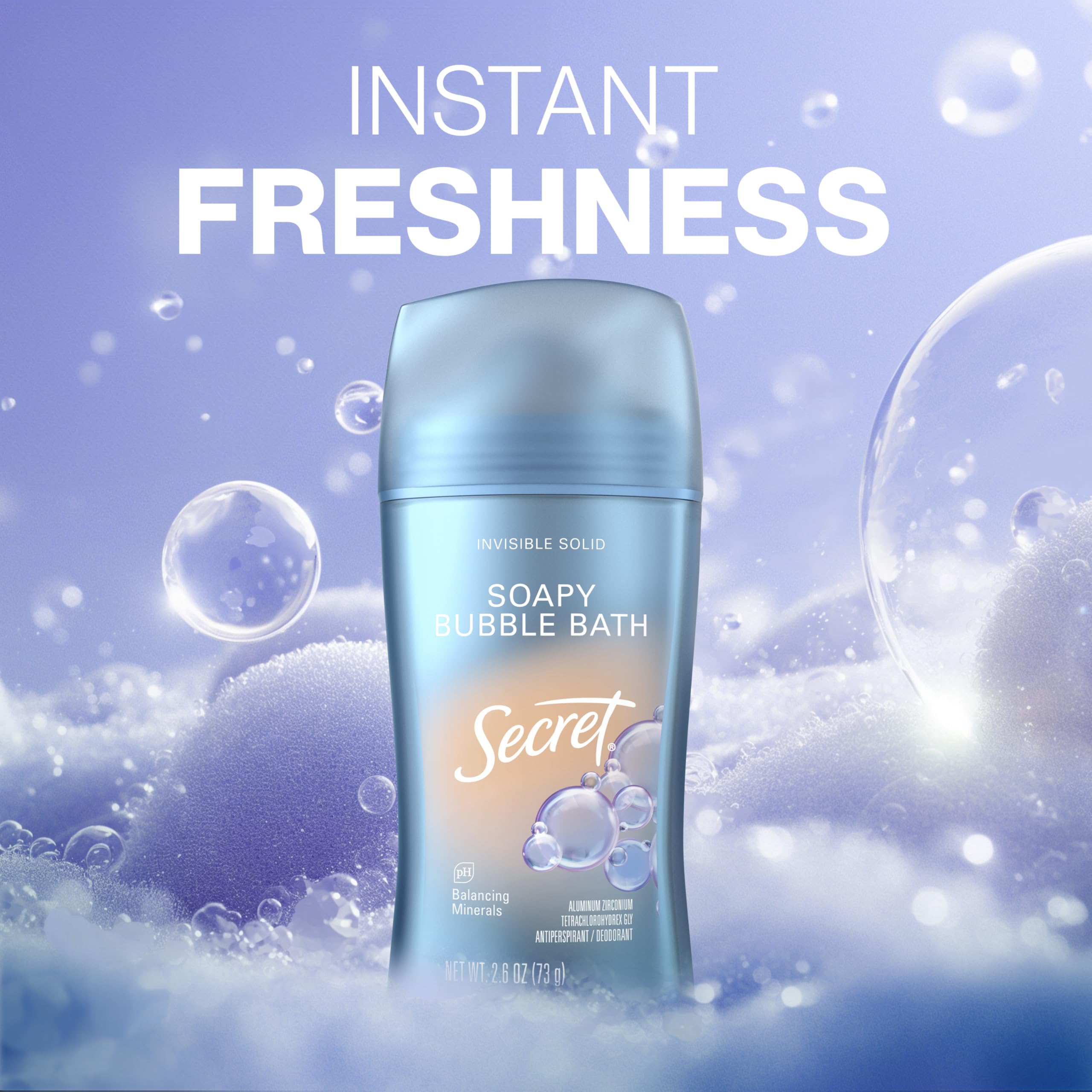 Secret Fresh 72hr odor protection icon indicating extended odor control