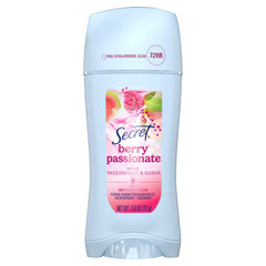 Secret Fresh antiperspirant Berry Passionate packaging with vibrant branding and lasting appeal